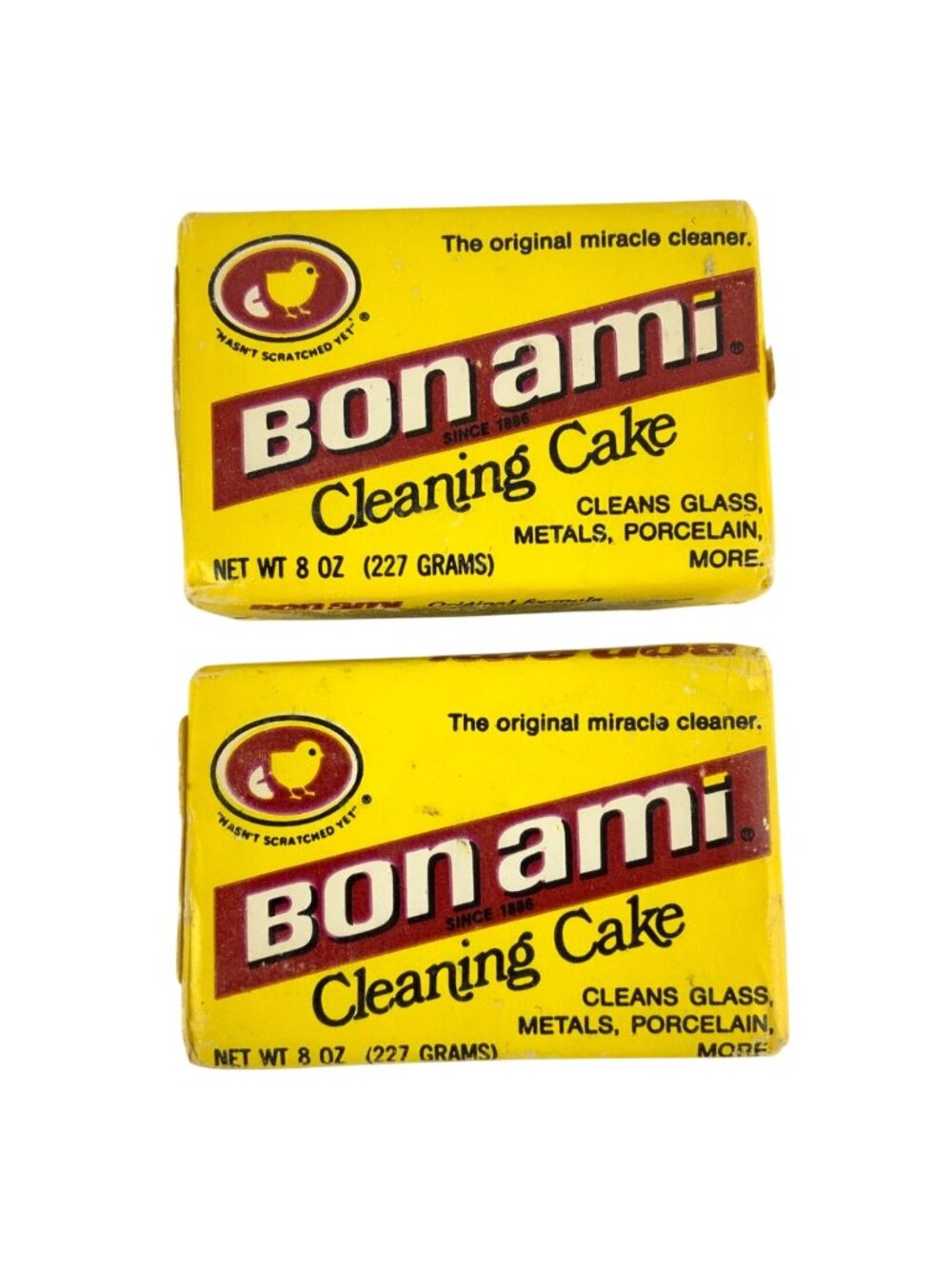 Bon Ami 2-Pack Cleaning Cakes 8 Oz Original Formula for Glass Metals Porcelain